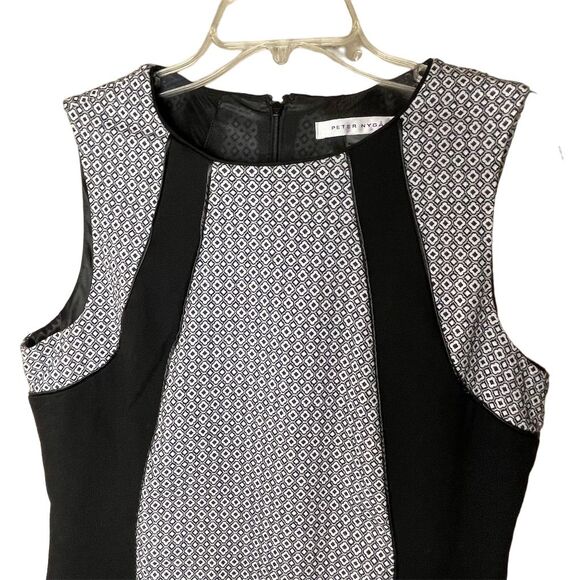 Peter Nygard Women's Color Block Sleeveless Dress Size 10 Black - Picture 3 of 5